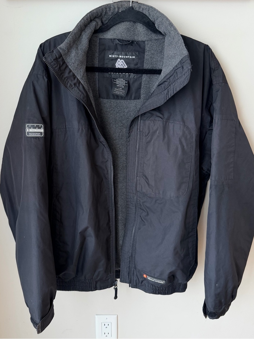 Misty Mountain Technical Waterproof Jacket Mens L Gorpcore Outdoor